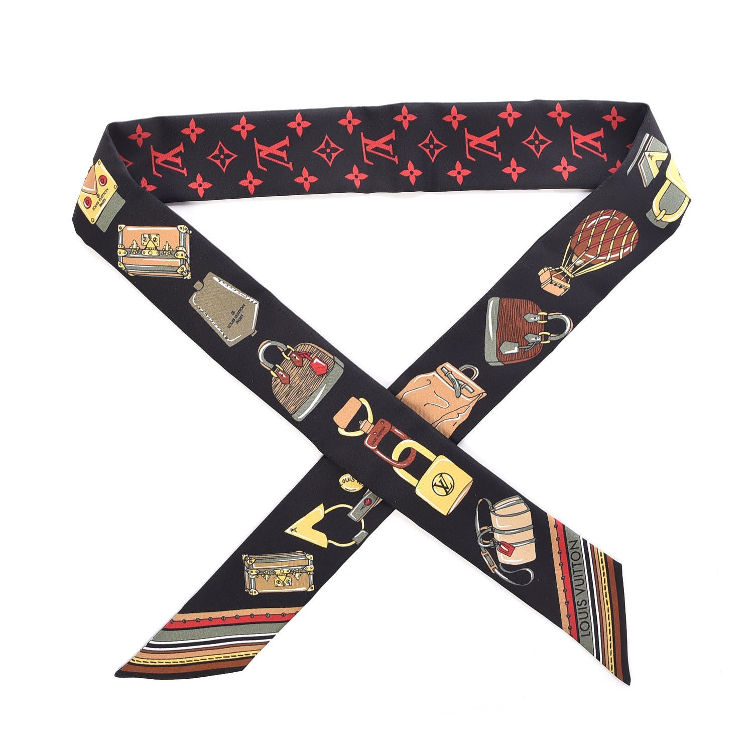 Louis Vuitton Silk Monogram Essentials LV BB Bandeau Black 1 of 5