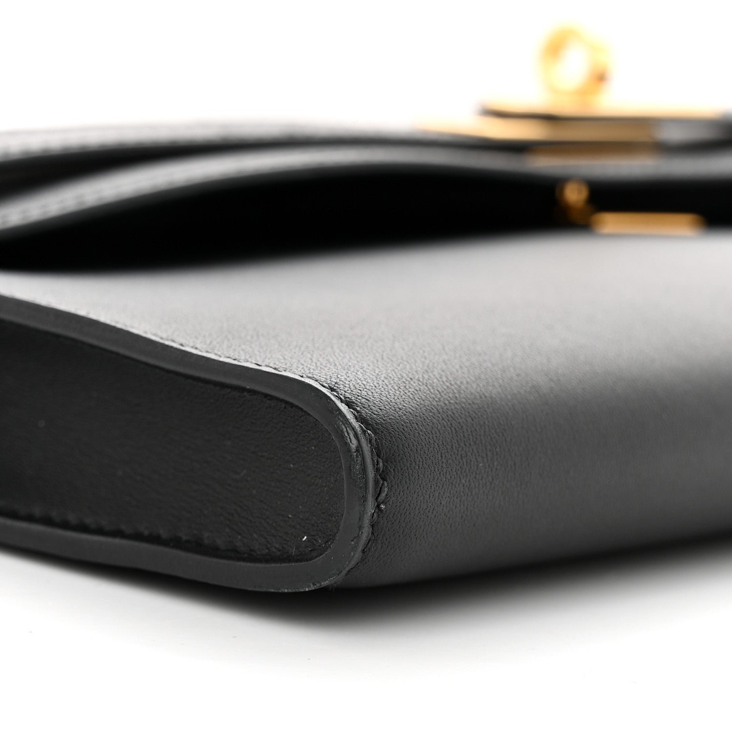 Hermes Swift Kelly Cut Clutch Pochette Black 9 of 11