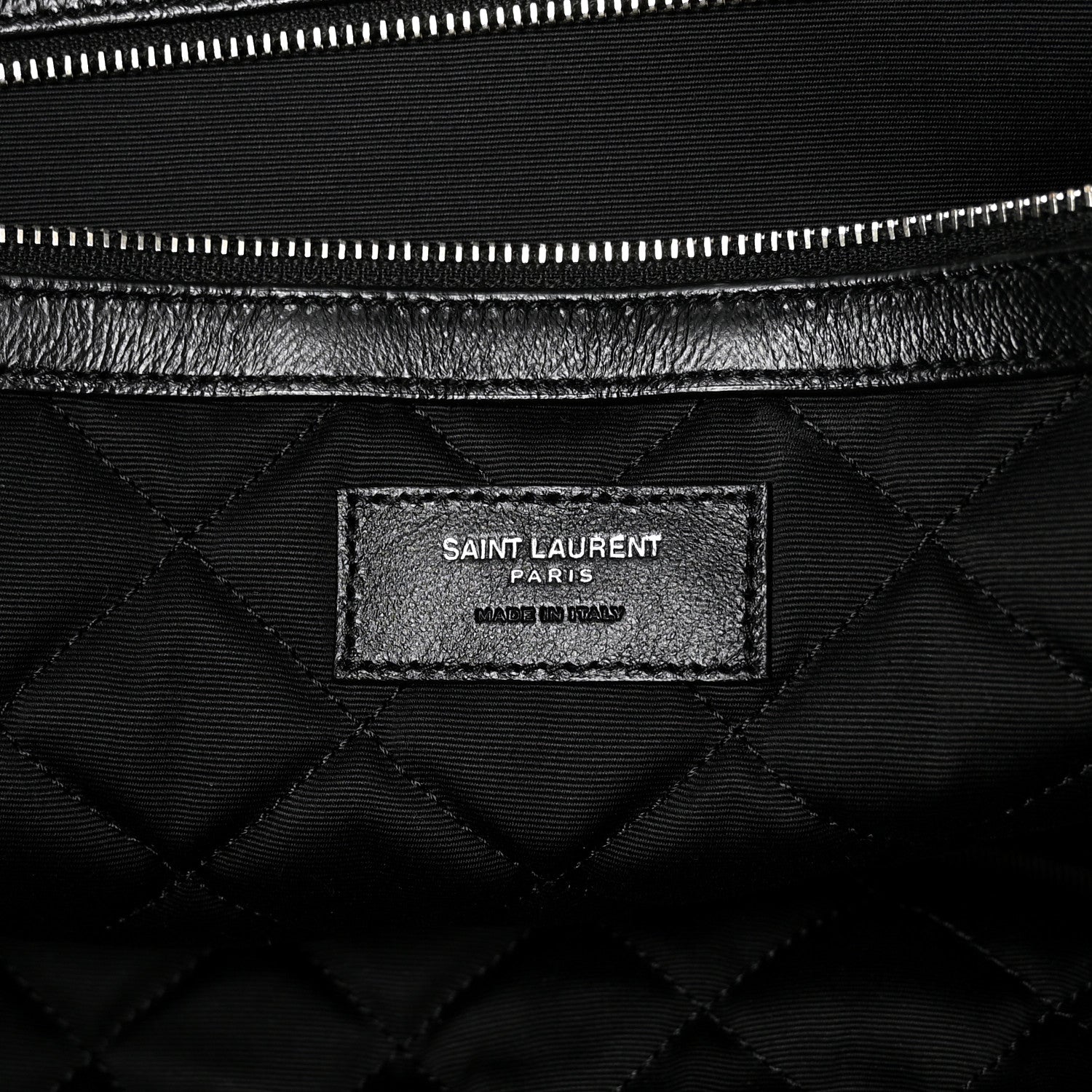 Saint Laurent Calfskin Quilted ES Giant Travel Bag Black 5 of 9