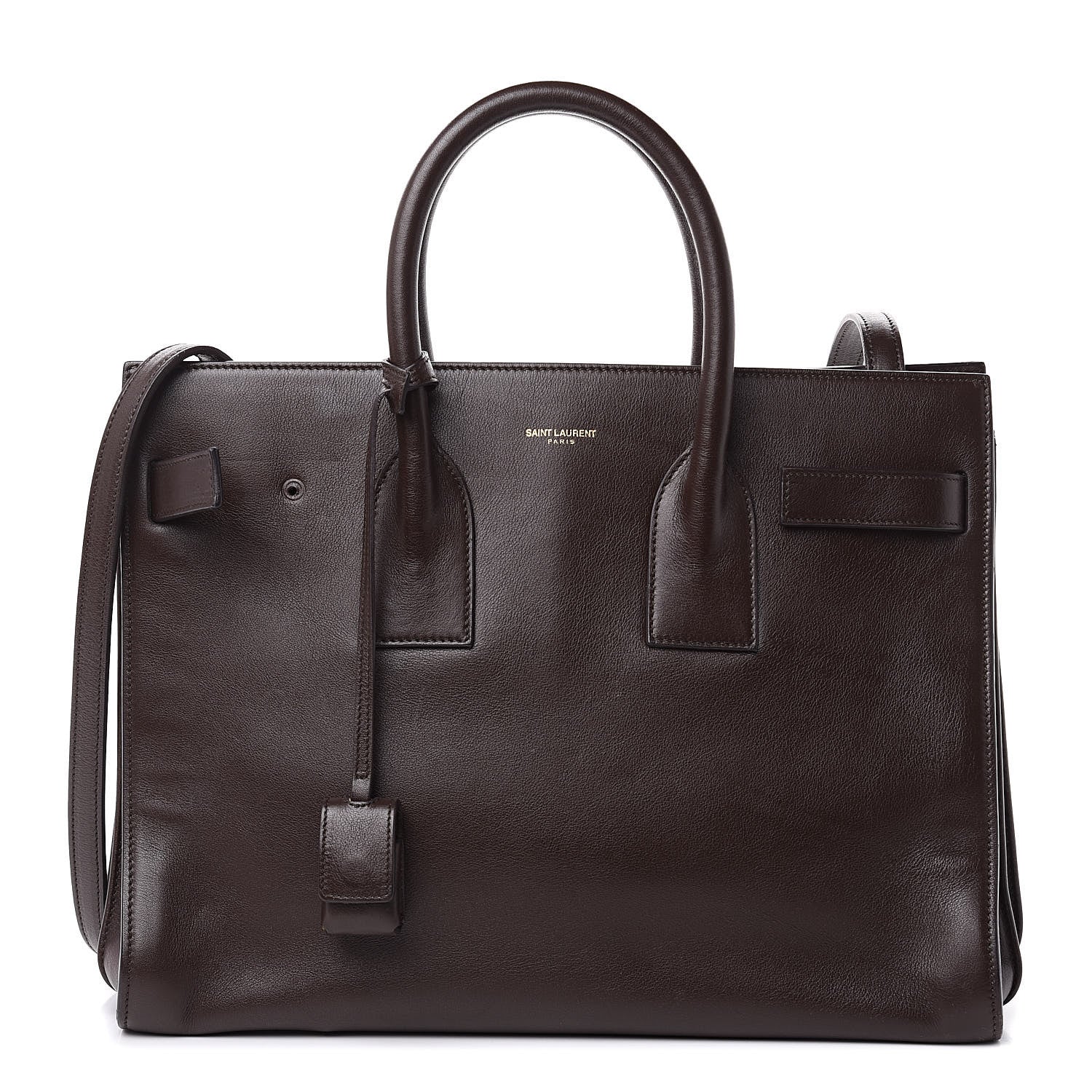 Saint Laurent Calfskin Small Sac De Jour Amarena 1 of 13