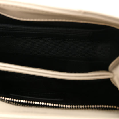 Saint Laurent Calfskin Y Quilted Monogram Toy Loulou Crossbody Bag Blanc Vintage 5 of 11
