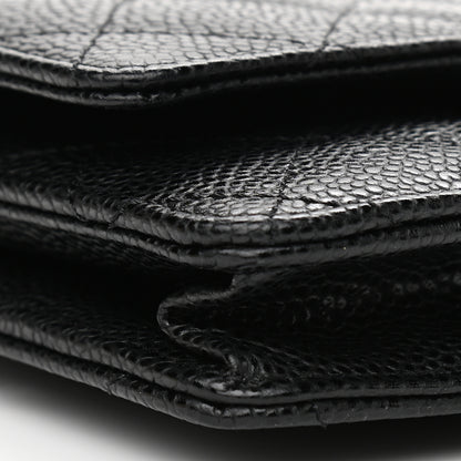 Chanel Caviar Quilted Wallet On Chain WOC Black 10 of 12