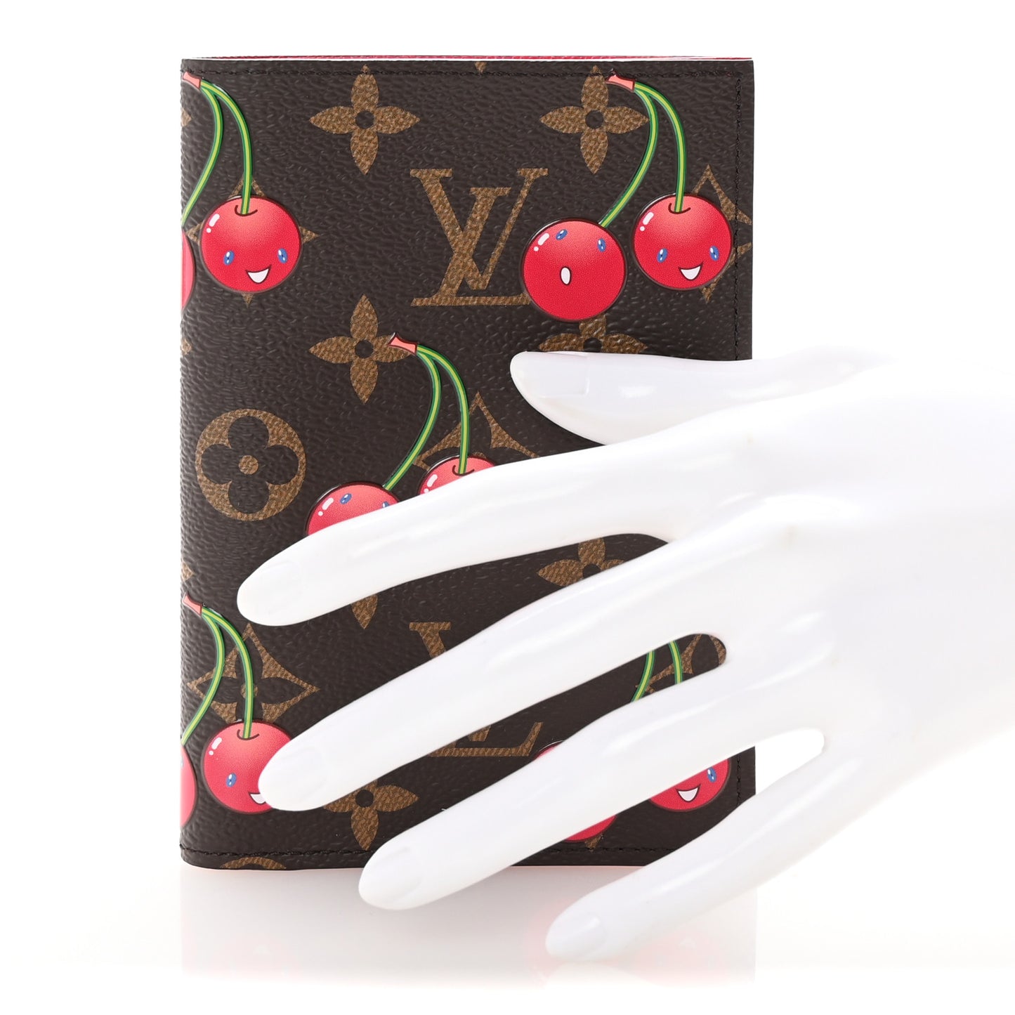LV X TM Monogram Cerises Passport Cover