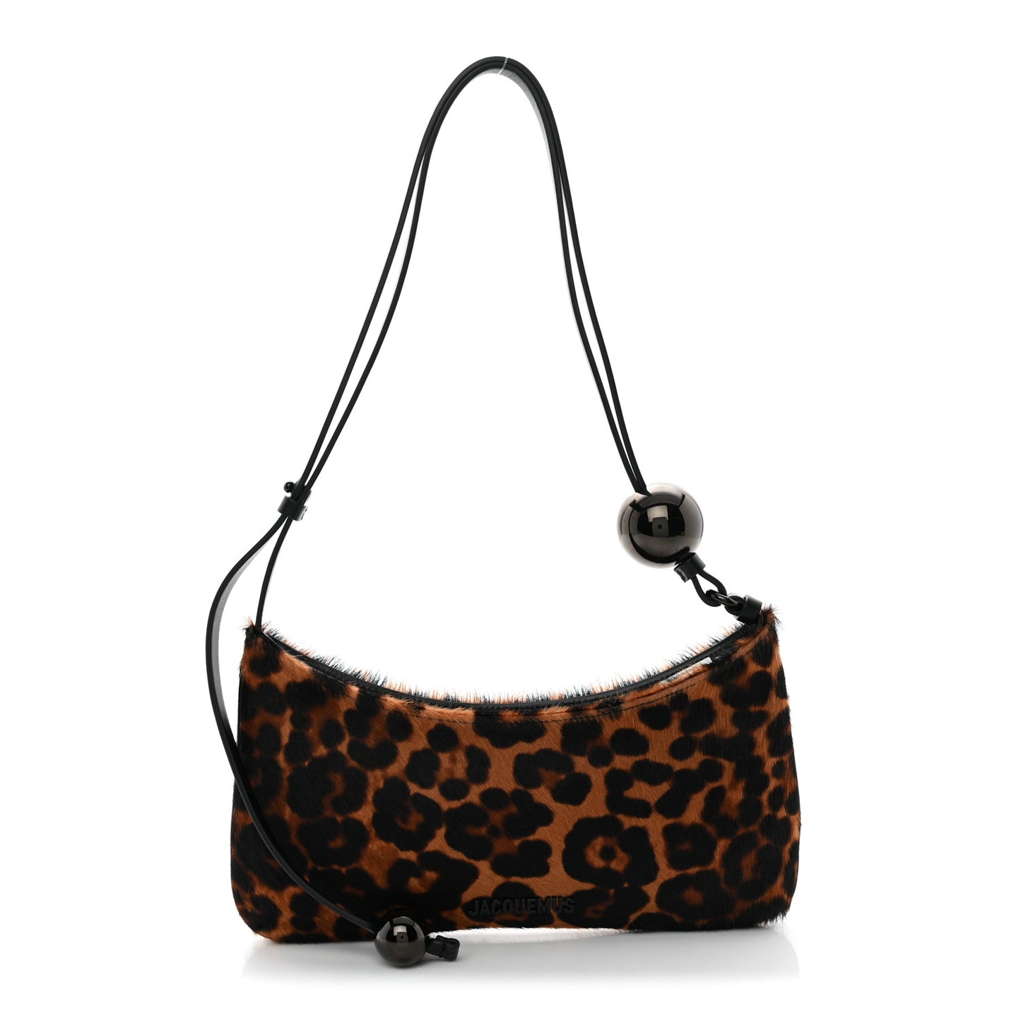 Calf Hair Leopard Print Le Bisou Perle Brown
