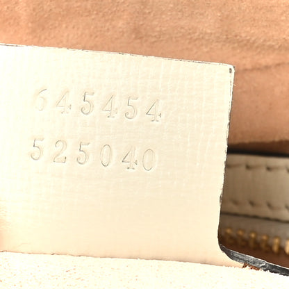 Gucci GG Supreme Monogram Small Horsebit 1955 Shoulder Bag Beige Mystic White 7 of 9