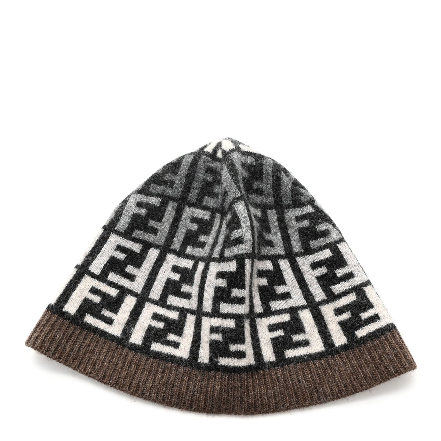 Wool FF Beanie Tobacco Black Grey