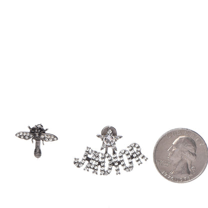 Christian Dior Palladium Crystal J'adior Earrings 2 of 5