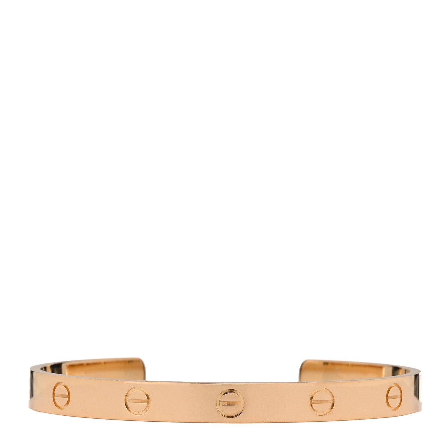 Cartier 18K Yellow Gold LOVE Cuff Bracelet 18 1 of 4