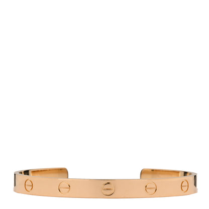 Cartier 18K Yellow Gold LOVE Cuff Bracelet 18 1 of 4