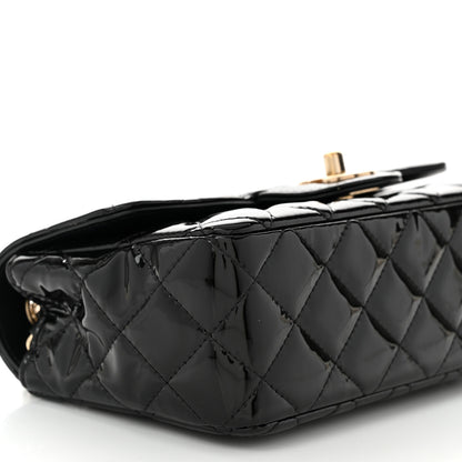 Chanel Patent Calfskin Quilted Mini Rectangular Flap Black 9 of 11