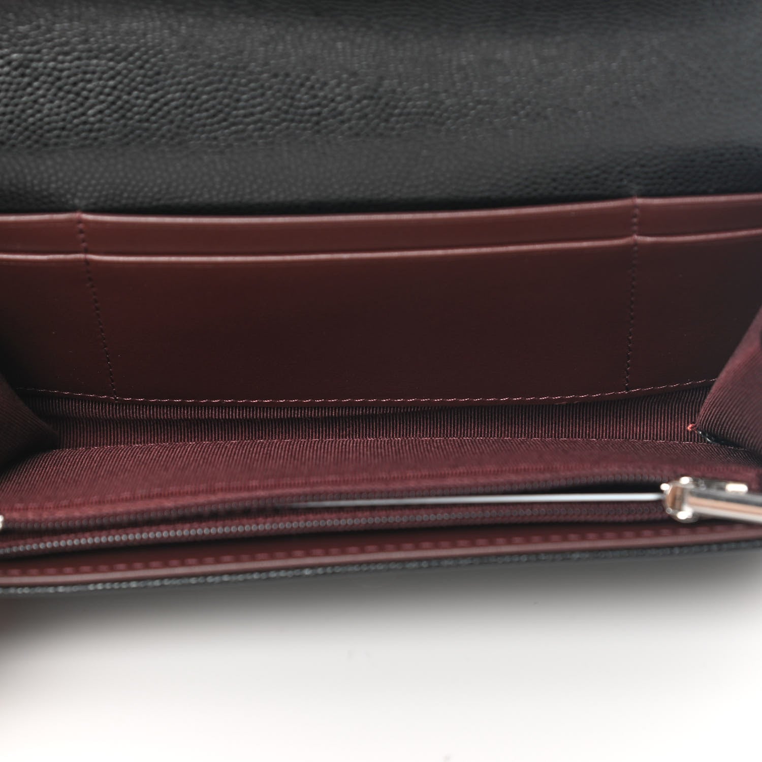 Chanel Caviar Quilted Medium Gusset Flap Wallet Black 5 of 9