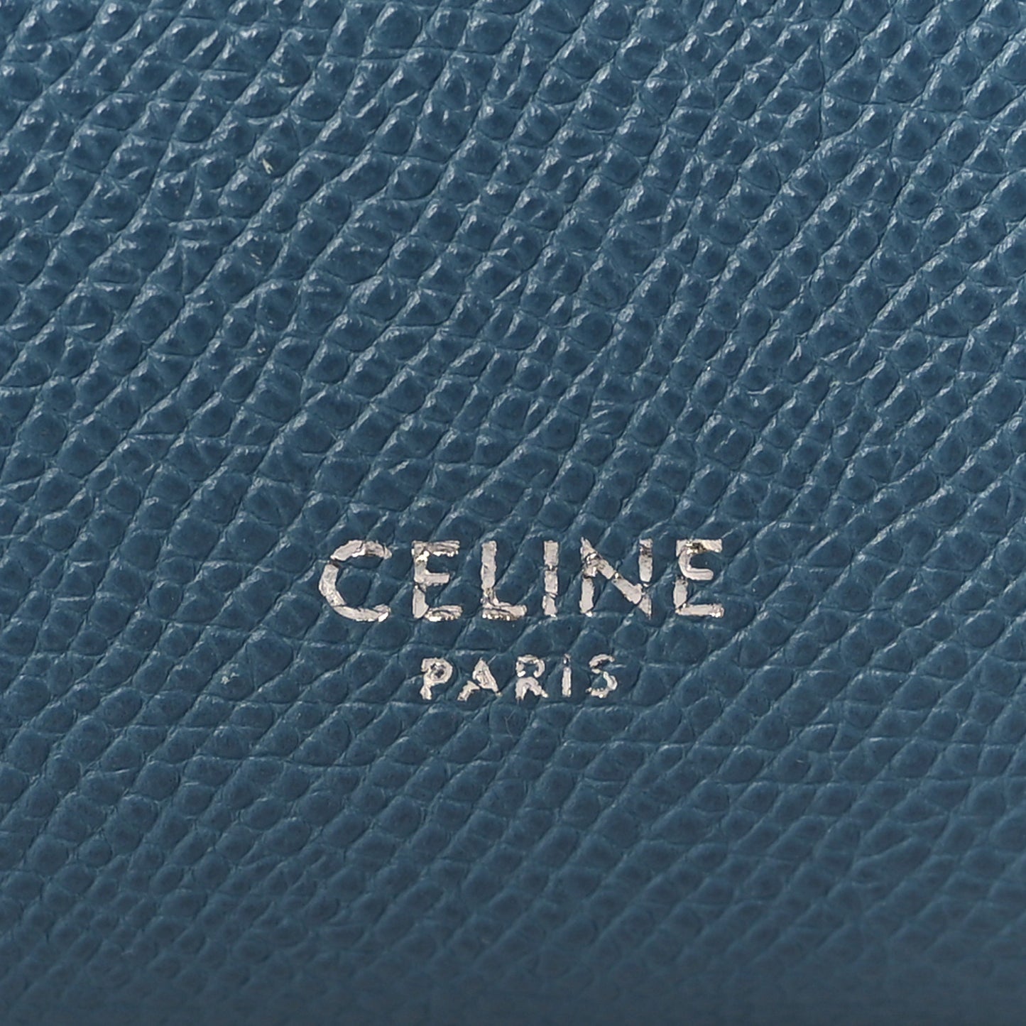 Grained Calfskin Mini Belt Bag Slate Blue