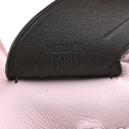 Hermes Milo Lambskin Grigri Rodeo Pegase Horse Bag Charm PM Mauve Pale Sesame Ebene 4 of 5