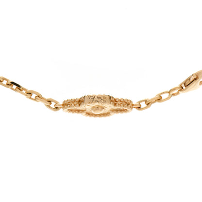 Van Cleef & Arpels 18K Yellow Gold 10 Motifs Vintage Alhambra Necklace 4 of 5