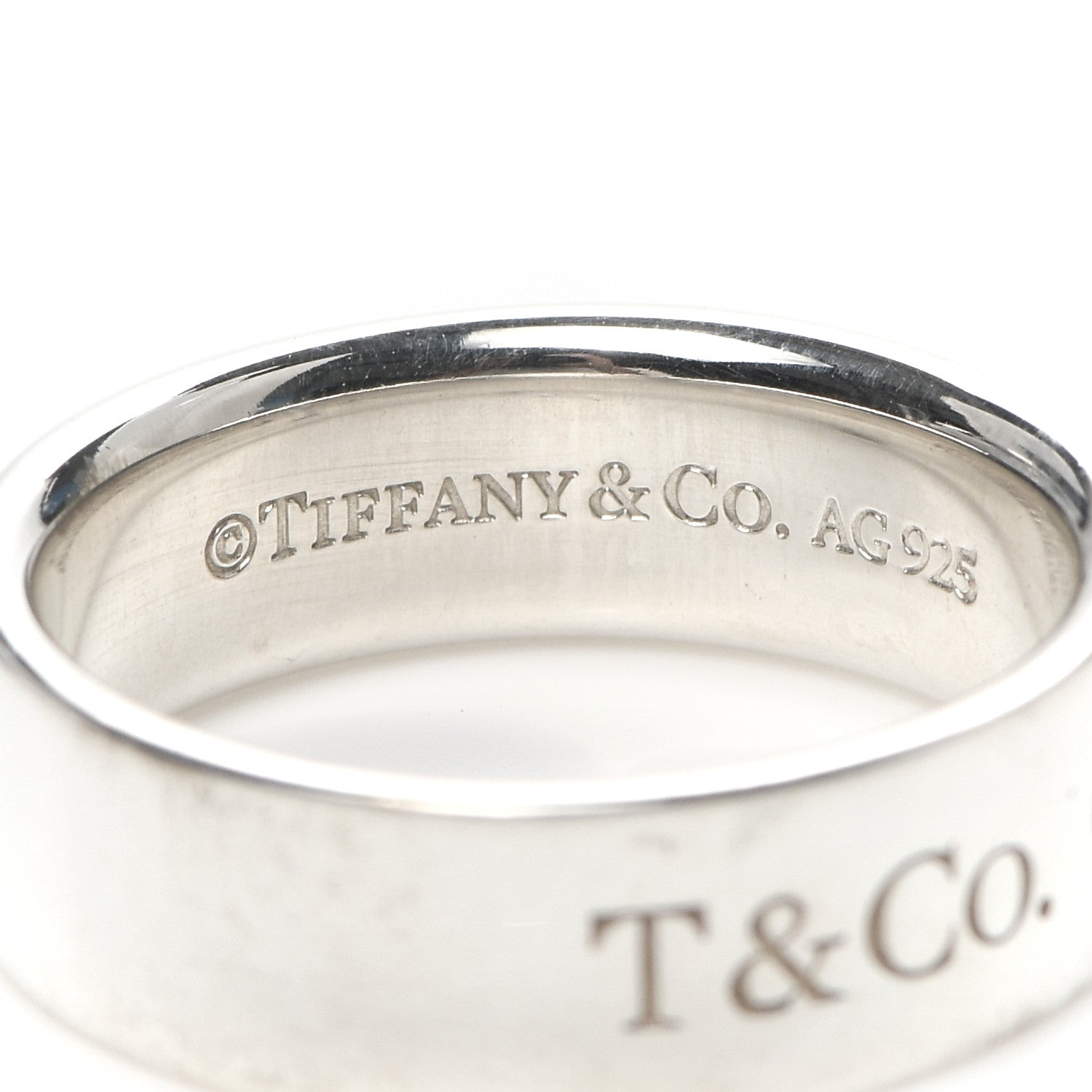 Tiffany Sterling Silver Diamond Locks Ring 51 5.75 4 of 5