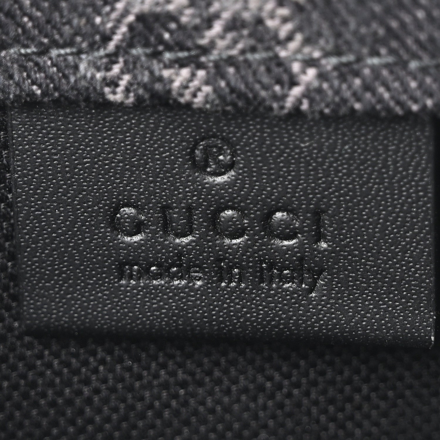 Gucci Denim Cuoio Harness GG Monogram Mini Ophidia Tote Bag Black Medium Grey 6 of 10