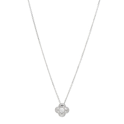 Louis Vuitton 18K White Gold Diamond Les Ardentes Pendant Necklace 1 of 6
