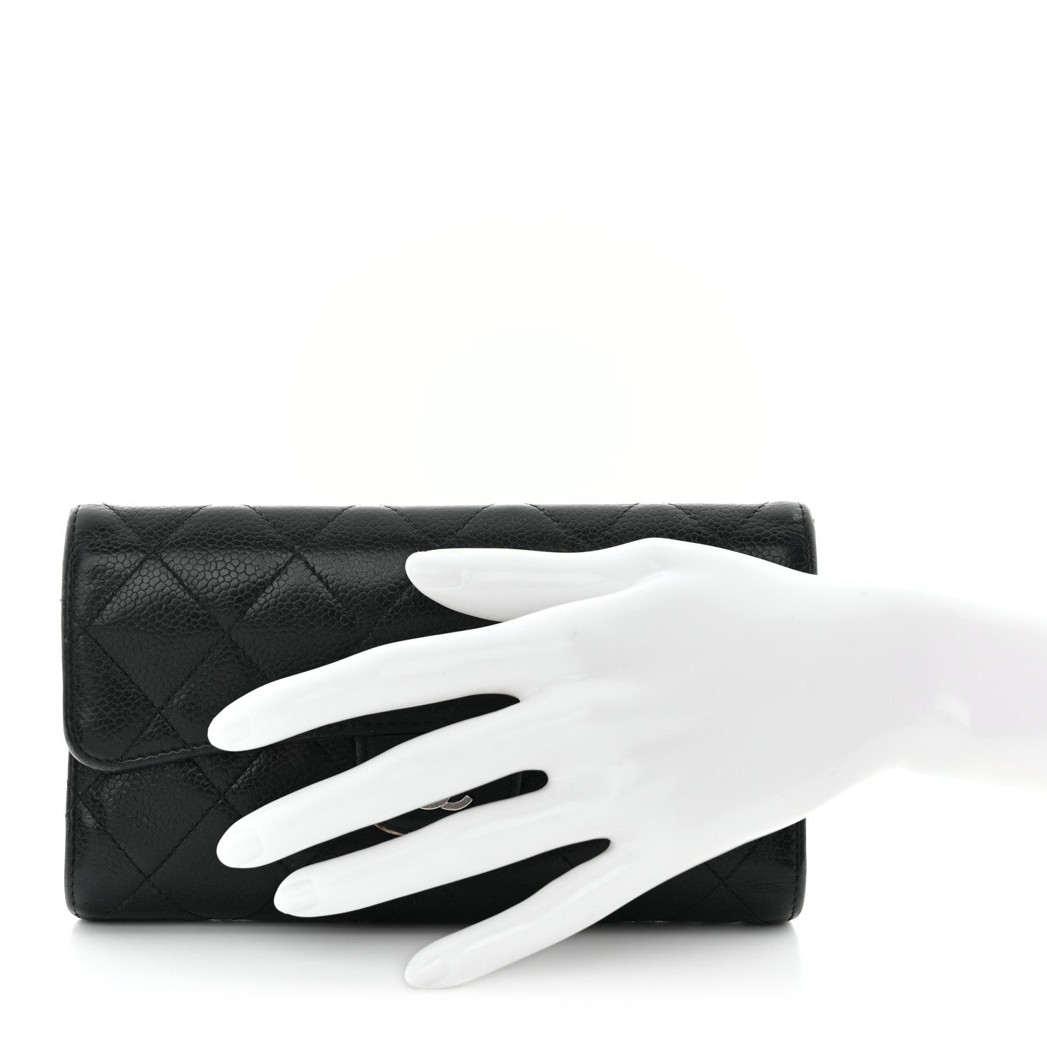 Chanel Caviar Quilted Large Flap Wallet Black 2 of 20