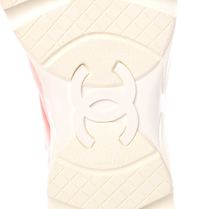 Chanel Fabric CC Sneakers 41.5 Salmon 6 of 9