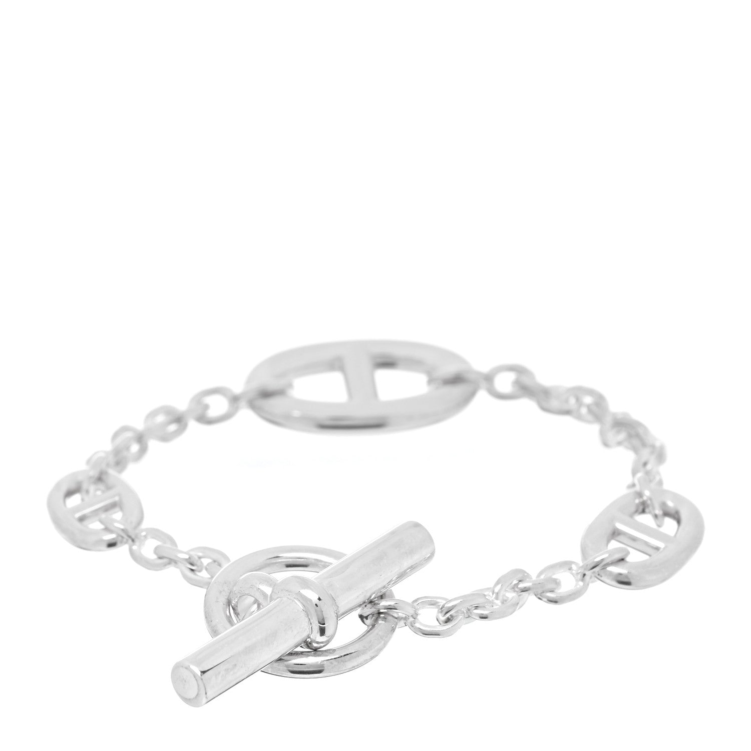 Hermes Sterling Silver Farandole Bracelet LG 2 of 4