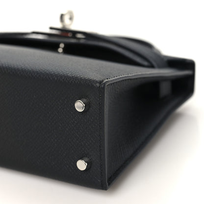 Hermes Epsom Mini Kelly Sellier 20 Black 8 of 9