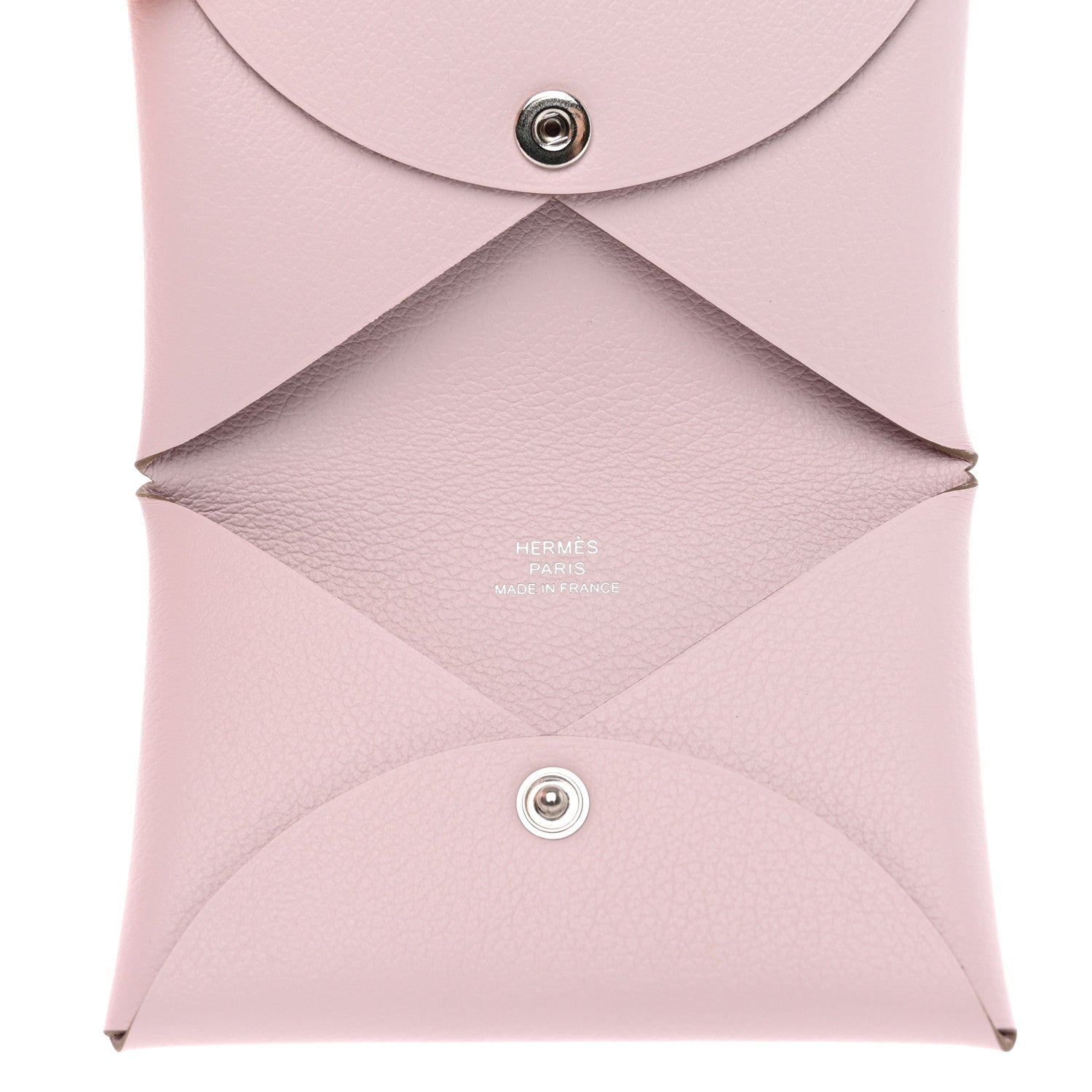 Hermes Evercolor Calvi Card Case Mauve Pale 5 of 8