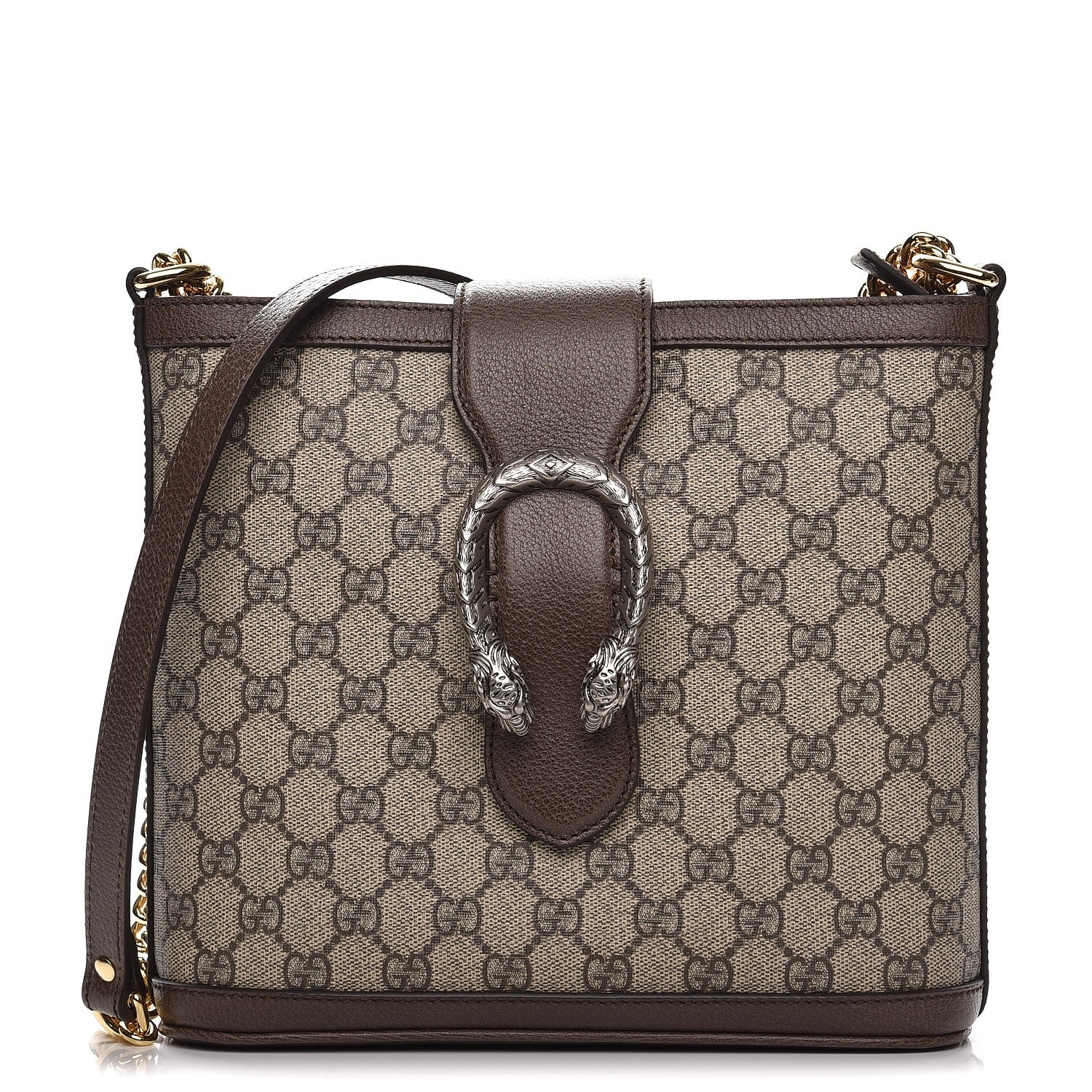 Gucci GG Supreme Monogram Medium Dionysus Bucket Bag Beige New Acero 1 of 7