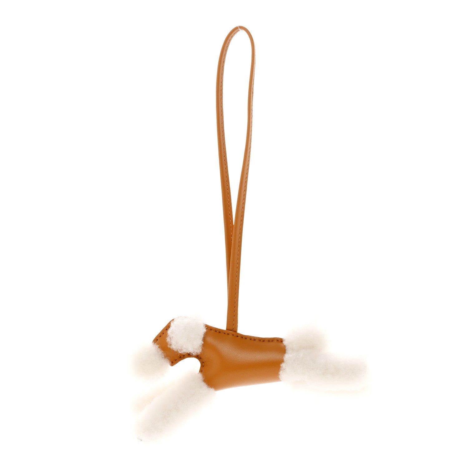 Hermes Milo Lambskin Shearling Budy Charm Biscuit 1 of 5