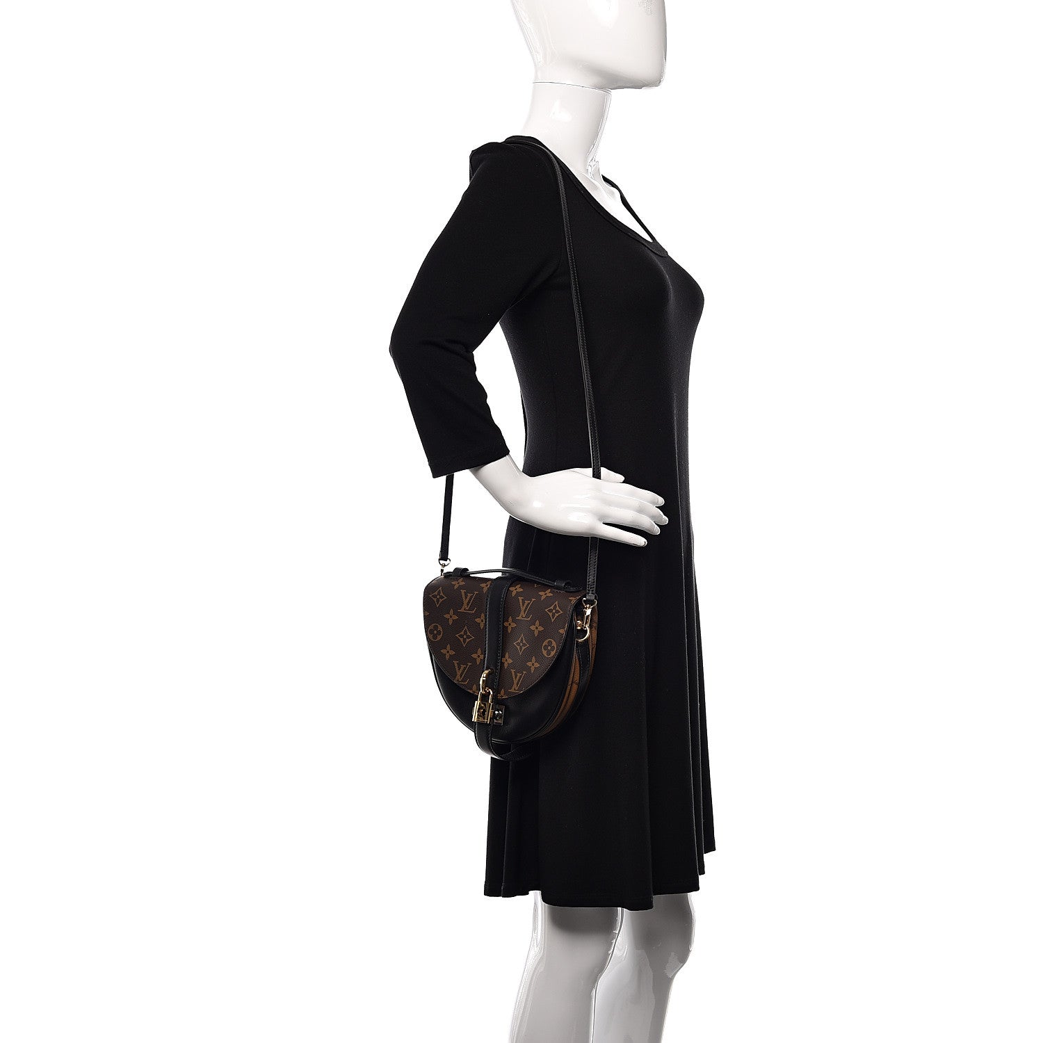 Louis Vuitton Reverse Monogram Chantilly Lock Black 2 of 12