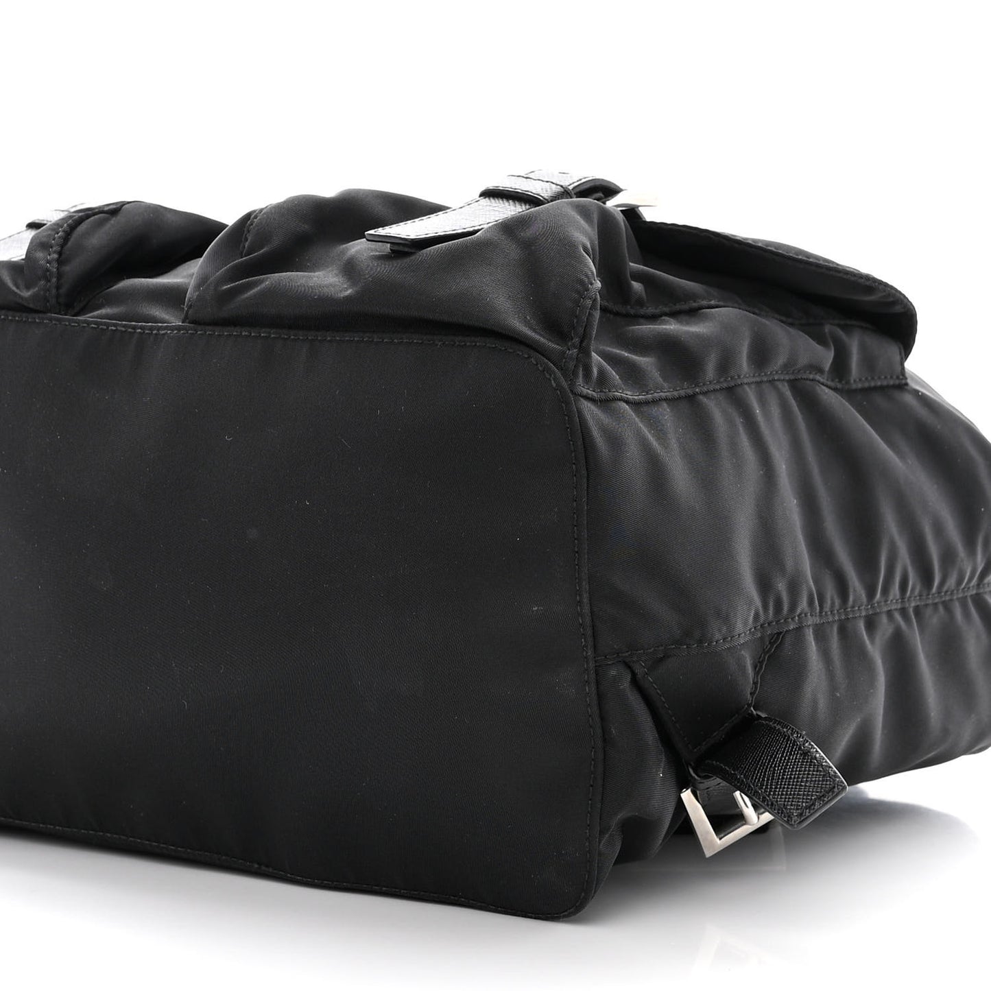 Tessuto Nylon Saffiano Medium Smalto Backpack Black