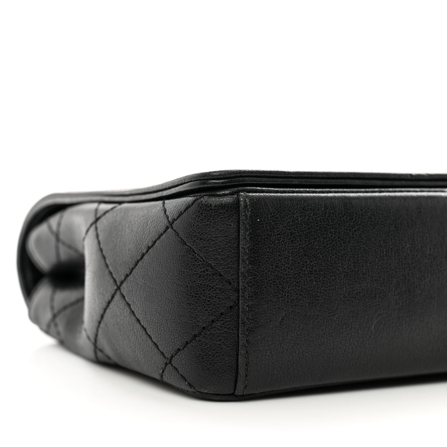 Sheepskin Quilted Small Vintage Mademoiselle Flap Black