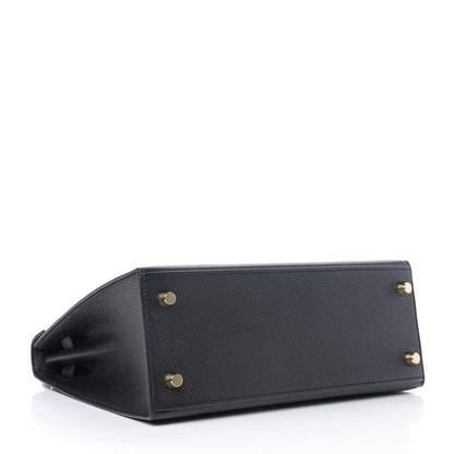 Hermes Epsom Kelly Sellier 25 Black 3 of 8