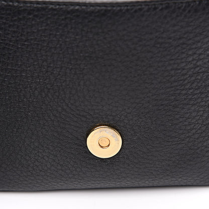 Gucci Pebbled Calfskin Small 1973 Chain Shoulder Bag Black 10 of 10