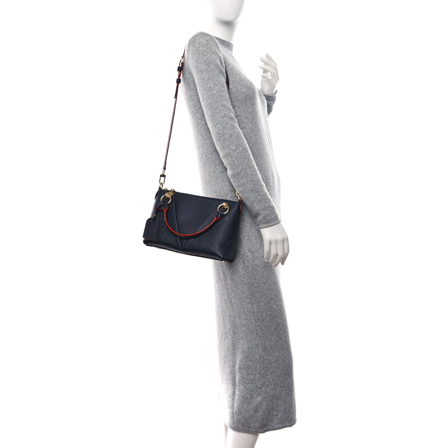 Empreinte V Tote BB Marine Rouge