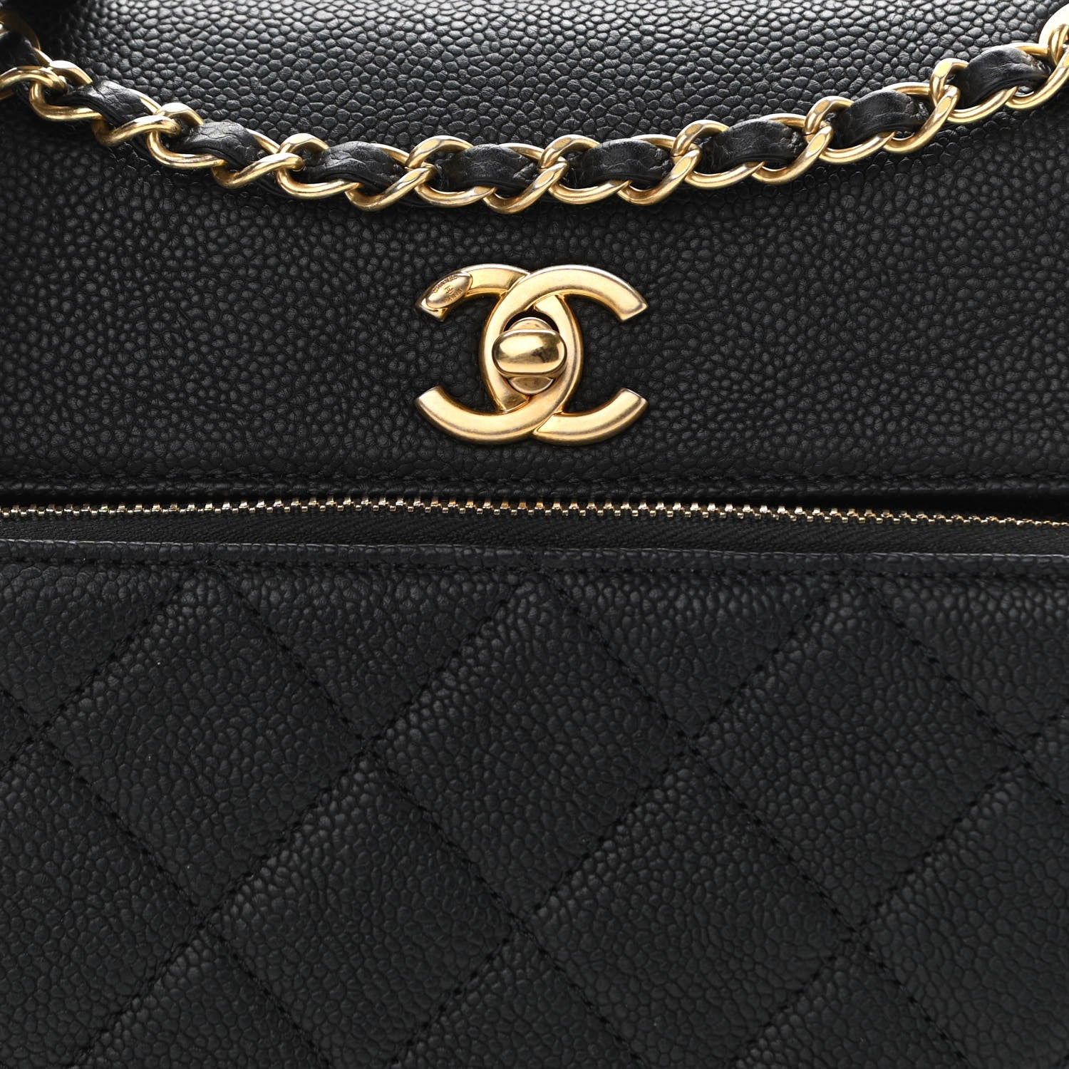 Chanel Caviar Quilted Small Business Affinity Messenger Flap Black 8 of 12