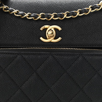 Chanel Caviar Quilted Small Business Affinity Messenger Flap Black 8 of 12