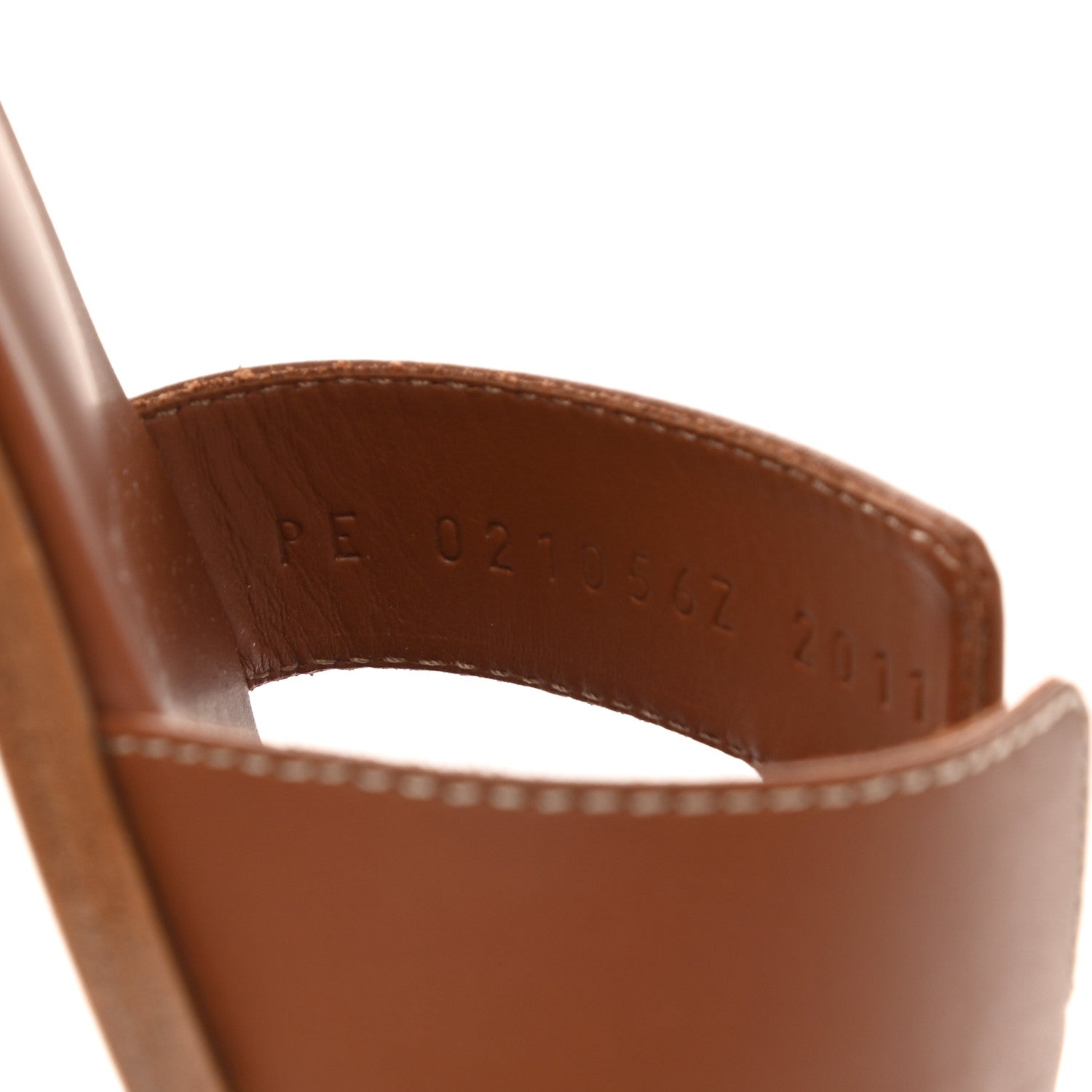 Hermes Box Calfskin Oran Sandals 37 Gold 8 of 10