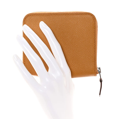 Hermes Epsom Silk'In Compact Wallet Sesame 2 of 12