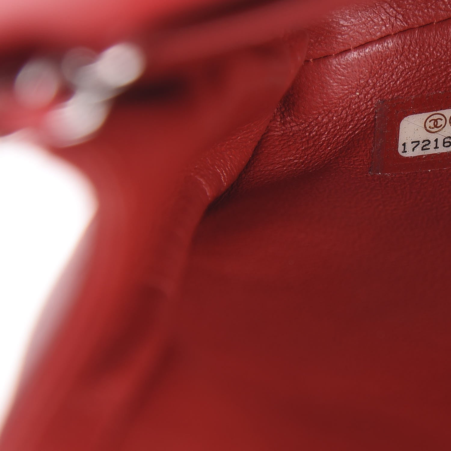 Chanel Lambskin Quilted Clutch With Chain Flap Red 8 of 9