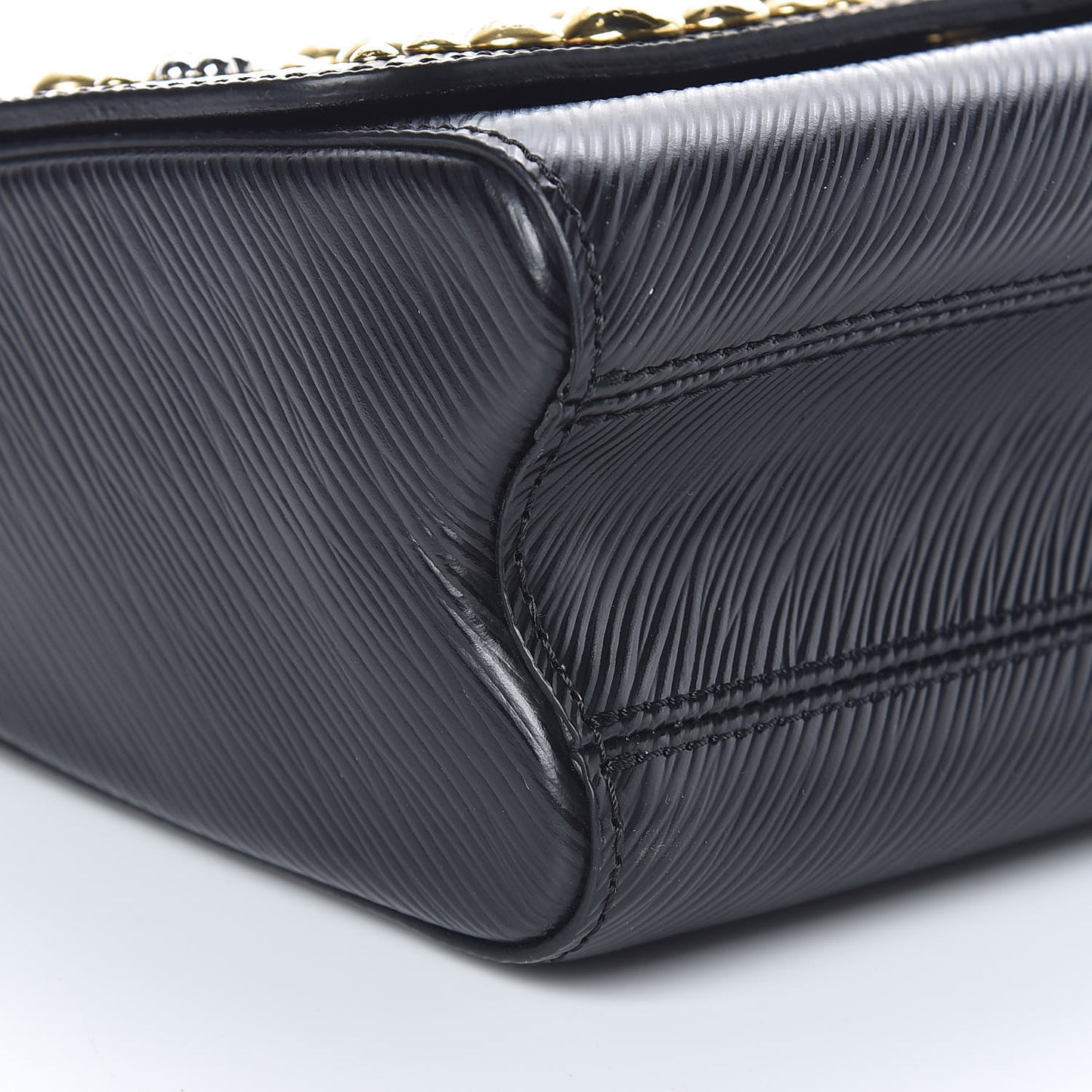 Epi Studded Sol Twist Shoulder Bag MM Black
