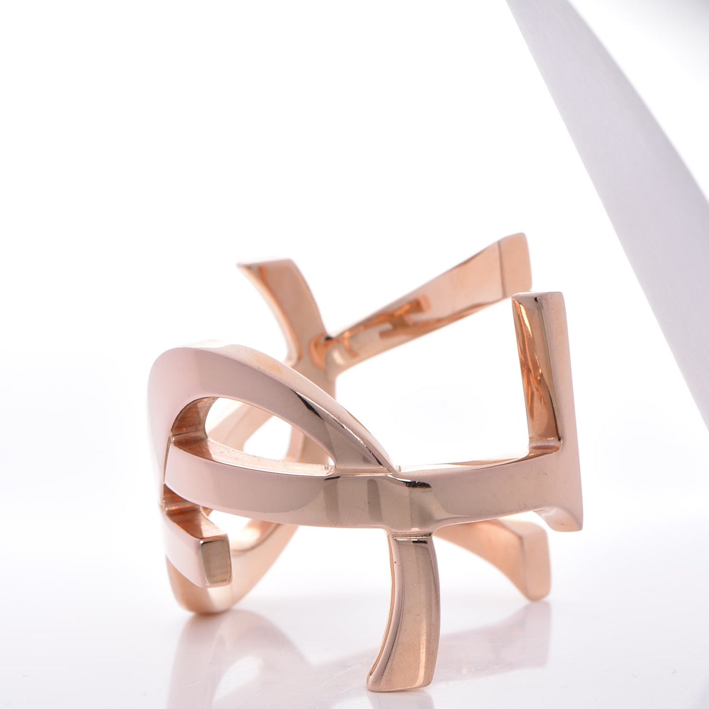 Brass Monogram Cuff Rose Gold