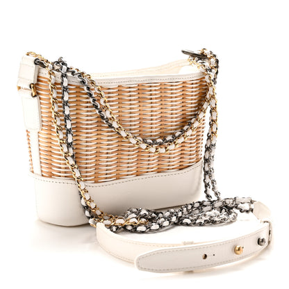 Chanel Rattan Calfskin Small Gabrielle Hobo Beige Ivory 3 of 10