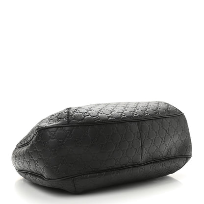 Gucci Guccissima Large New Ladies Web Hobo Black 4 of 11