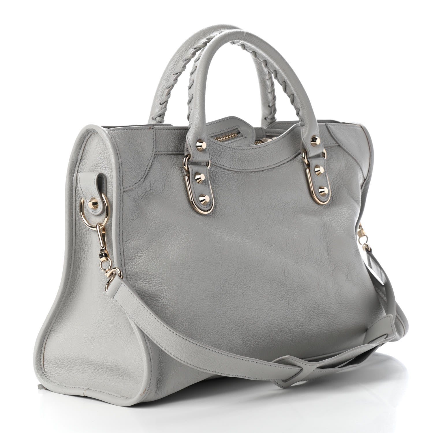 Balenciaga Agneau Gold Metallic Edge Hardware City Gris Glace 3 of 9