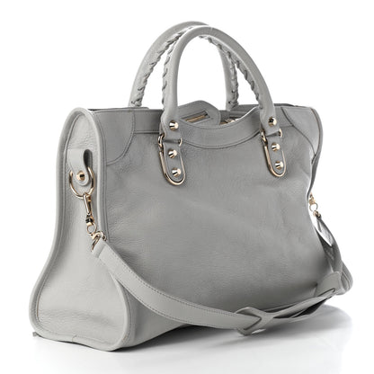 Balenciaga Agneau Gold Metallic Edge Hardware City Gris Glace 3 of 9