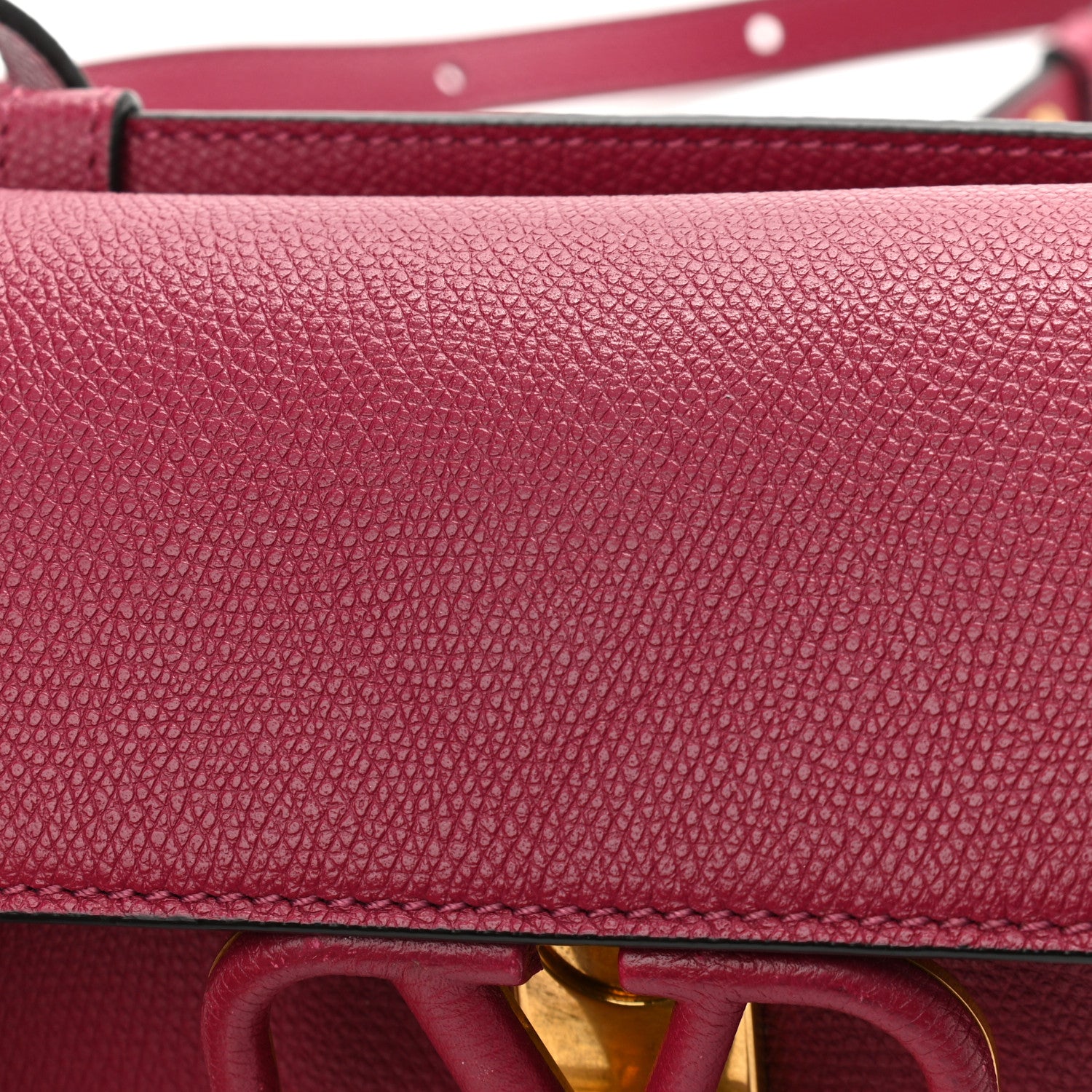 Valentino Garavani Grained Calfskin VSling Belt Bag Raspberry 12 of 12