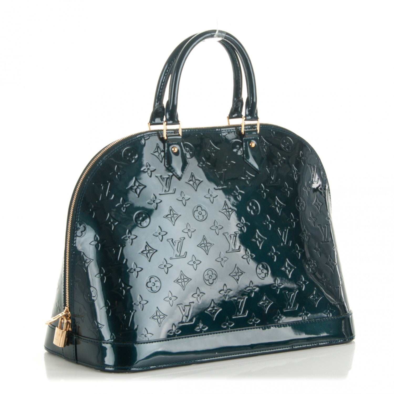 Louis Vuitton Vernis Alma GM Blue Nuit 3 of 7