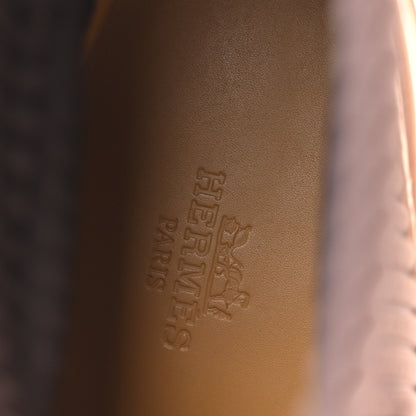 Hermes Veau Toile Technique Vadrouille Chelsea Boots 36 36 Terre De Sienne 9 of 12