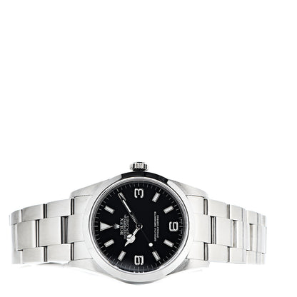 Rolex Stainless Steel 36mm Oyster Perpetual Explorer Watch Black 114270 3 of 8