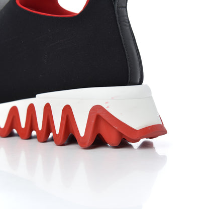 Christian Louboutin Neoprene Tiketa Flat Sneakers 37.5 Black 11 of 22